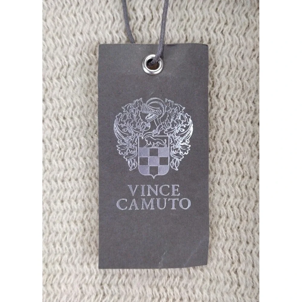 Vince Camuto Womens One‎ Size Peyote Knit Open Front Ruffle Cape Cardigan